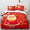 Christmas themed Santa Claus 2/3 piece bedroom set,Children'sGift Teenagers adulte Microfibre double bed Duvet Cover