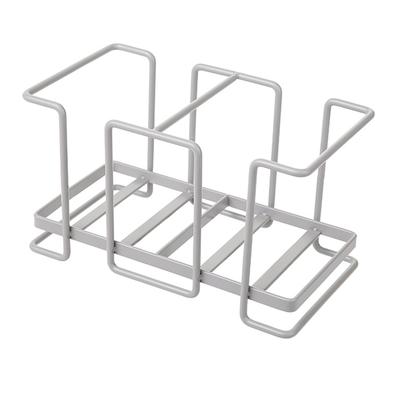 Q'foo Cup Dispenser, Tabletop Paper Cup Storage Holder, Freestanding Iron, Easy Refilling, 2-Row Divider, Ventilated, Hygienic, Paper Cup Stand, for