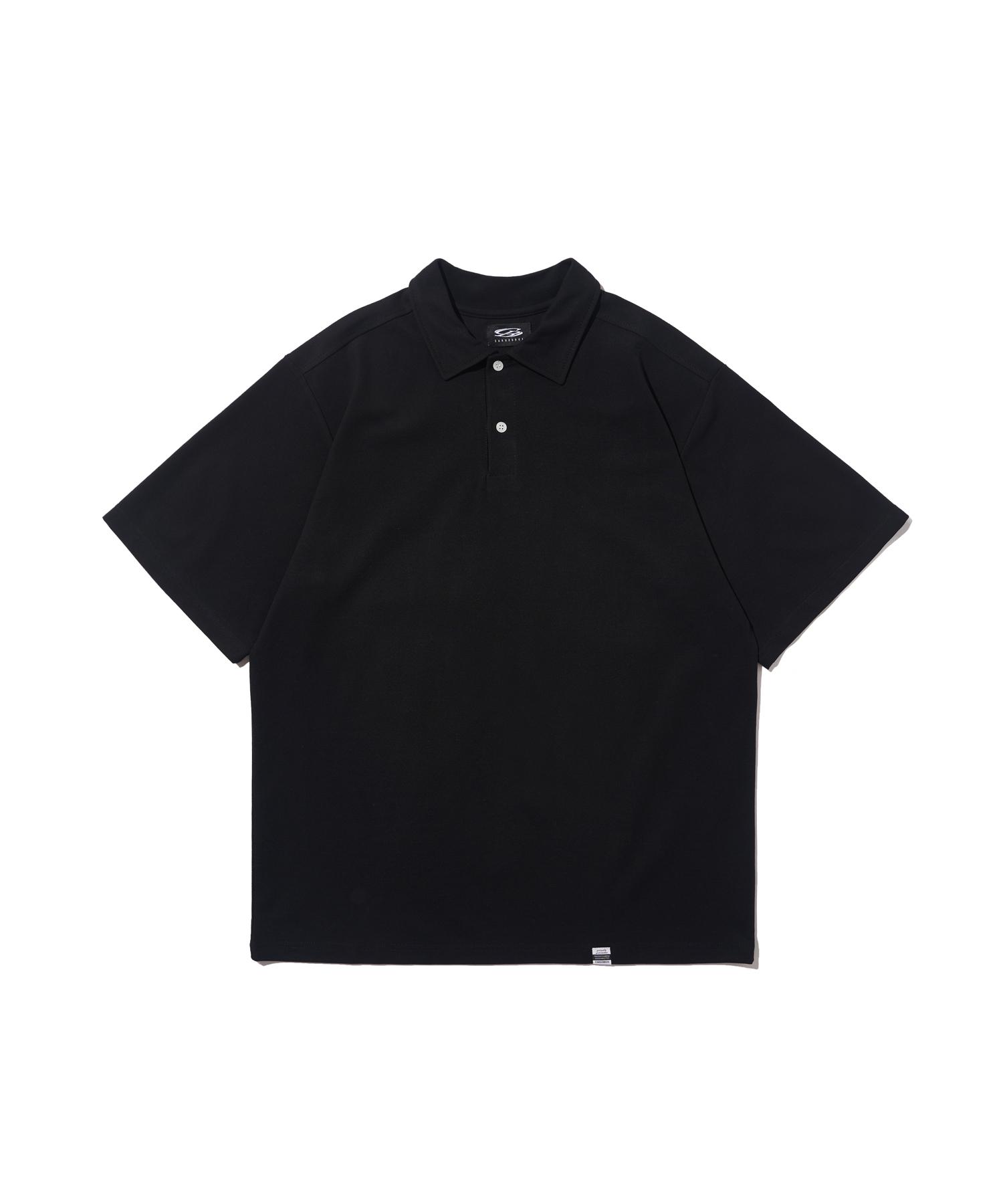 Cargo Bros Sorona Basic Collared Short Sleeve T-Shirt (Black) Free