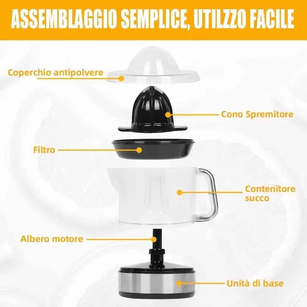 Electric Citrus Juicer Orange Squeezer Lemon Extractor Plastic Automatic Fresh Fruit Juice Hands Free Presser Juicer Machine