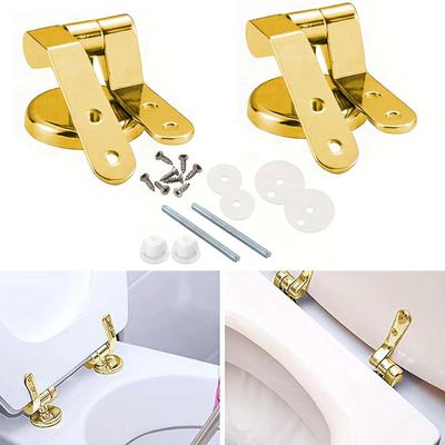 Werten Sie Ihre Toilette mit Gold für Sitzscharniere Ersatz und Beschläge auf