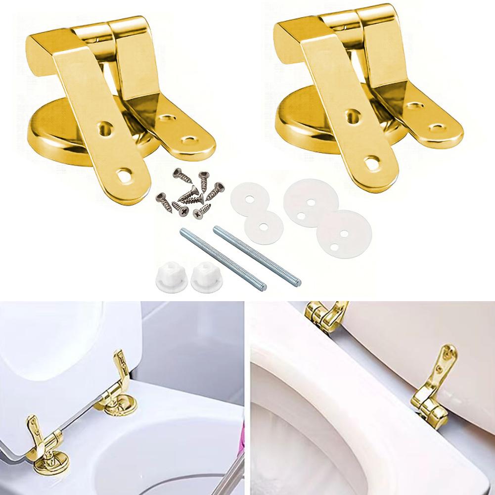 Upgrade Your Toilet with Gold For Seat Hinges Replacement and Fittings