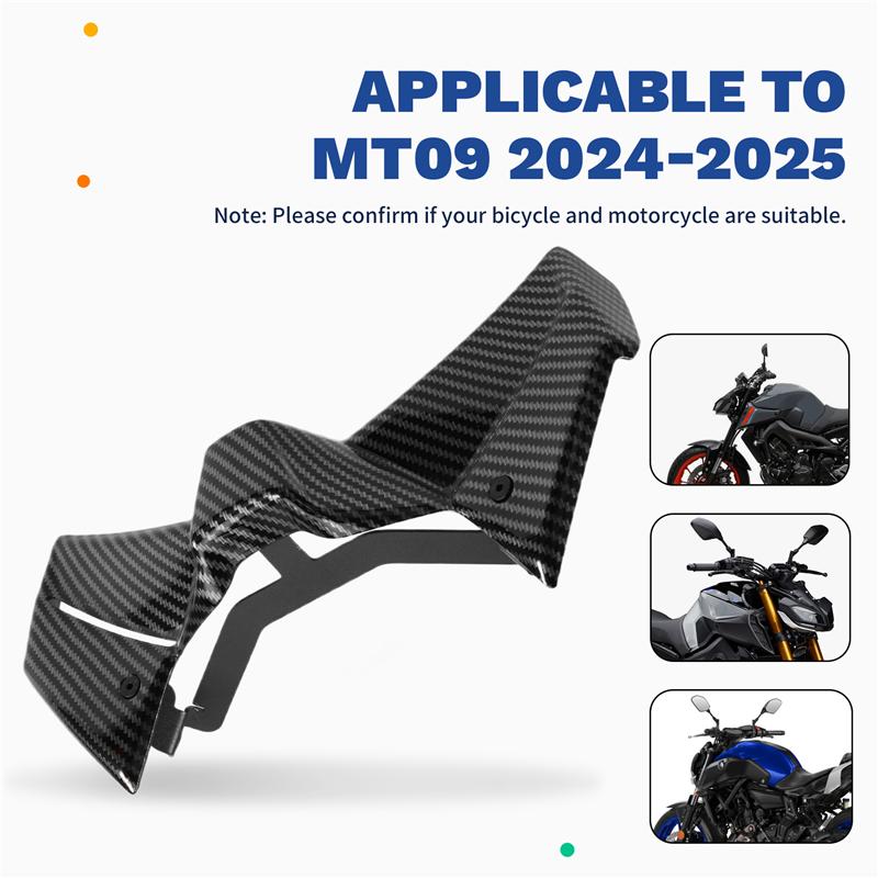 Motorcycle Front Spoiler Downforce Naked Frontal Fairing Winglet Aerodynamic Wing For MT-09 MT09 2026-2026