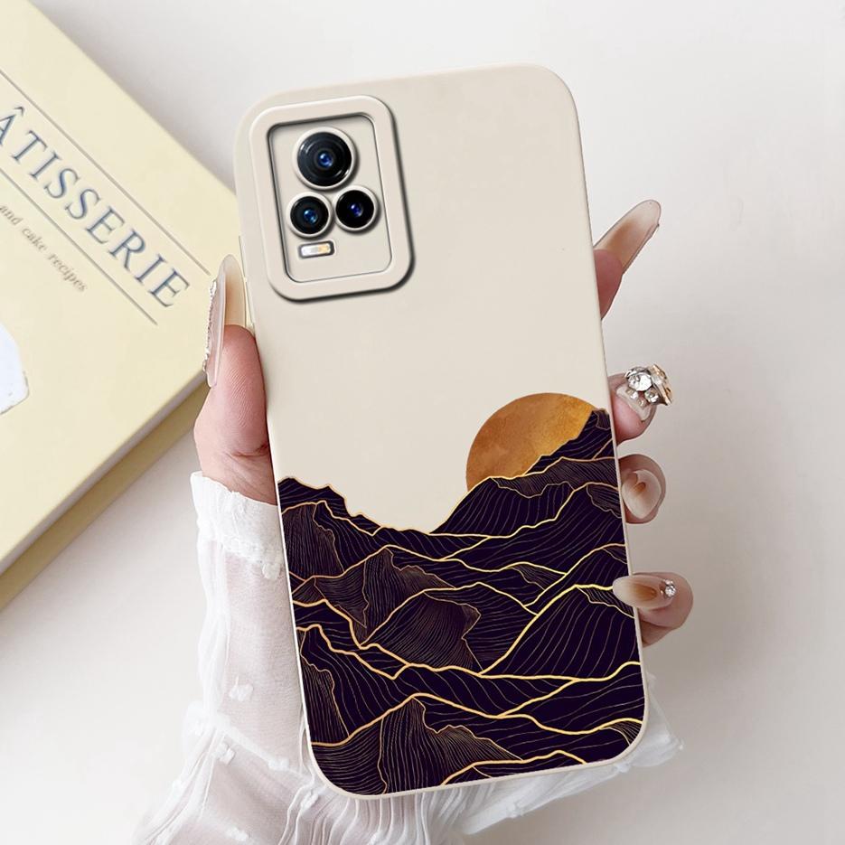 For Vivo V21e 4G Case V2061 New Fashion Candy Painted Cover Shockproof Phone Case For Vivo V21 V 21 E VivoV21e Soft Fundas Coque