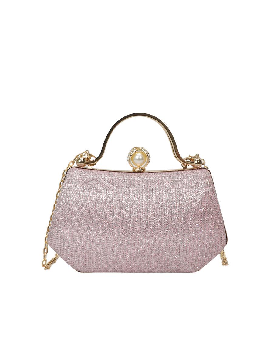 

European and American 2025bags new handbag full of diamonds niche sense one-shoulder crossbody women s bag Internet celebrity dinner bag рожевий
