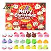 Mini Soft Toys for Party Favors 2026 Christmas Dumplings Advent Calendar with 24 Bun Squeeze Educational Fidget Tools Concentration Toys, Festive