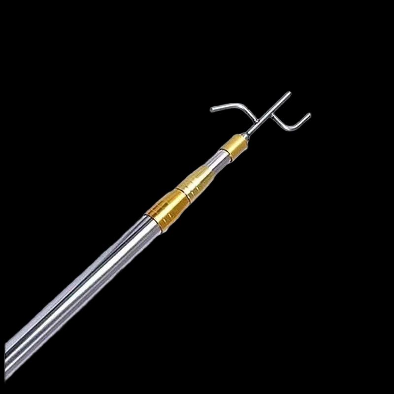 Brangdy Telescopic Stainless Steel Retrieval Rod with Hook