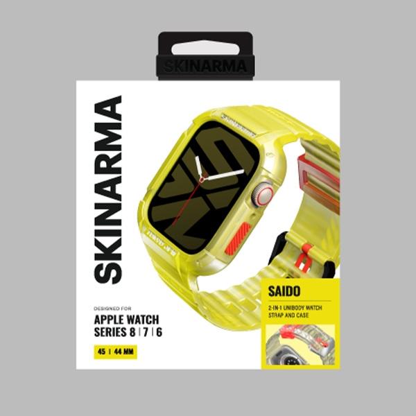 Skinarma Armband+Hülle Saido 2In1 Apple     Watch 45/44Mm Gelb/Yellow Neon