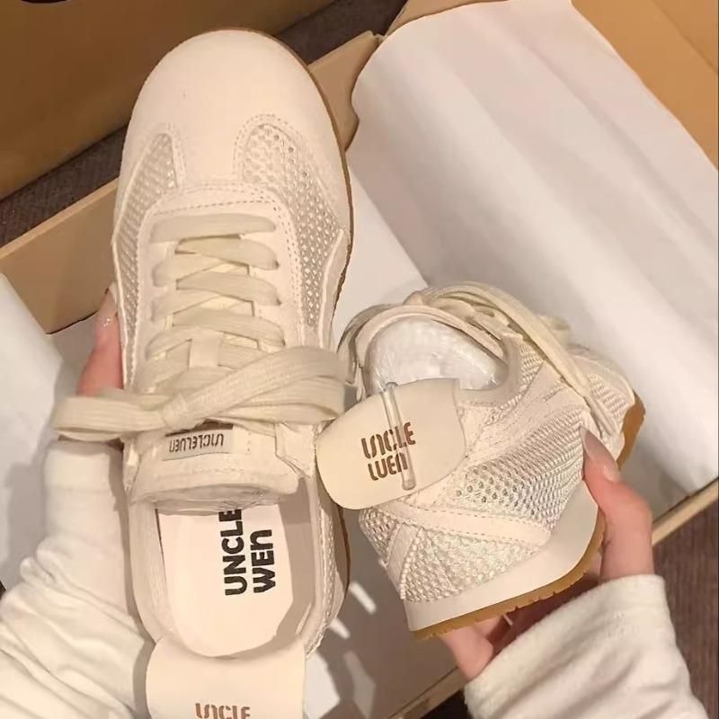 Flat Bottom Inner Height Increase Mesh Breathable Women's Summer New Soft Bottom Versatile Casual Sports Shoes
