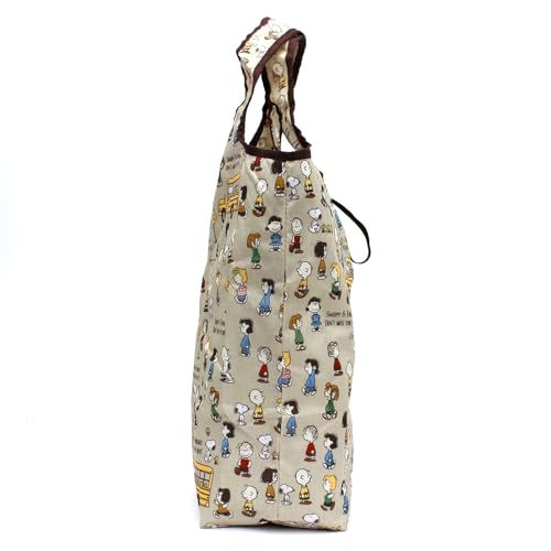 Sifre Foldable Cooler/Insulated Eco Bag ECO0416 Women's PN125. Bus Stop Brown, Medium