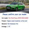 Engine Hood Pad for Ford Focus C519 MK4 SA ST 2019~2024 Car Sound Heat Insulation Cotton Fireproof Mat Liner Interior Accessorie