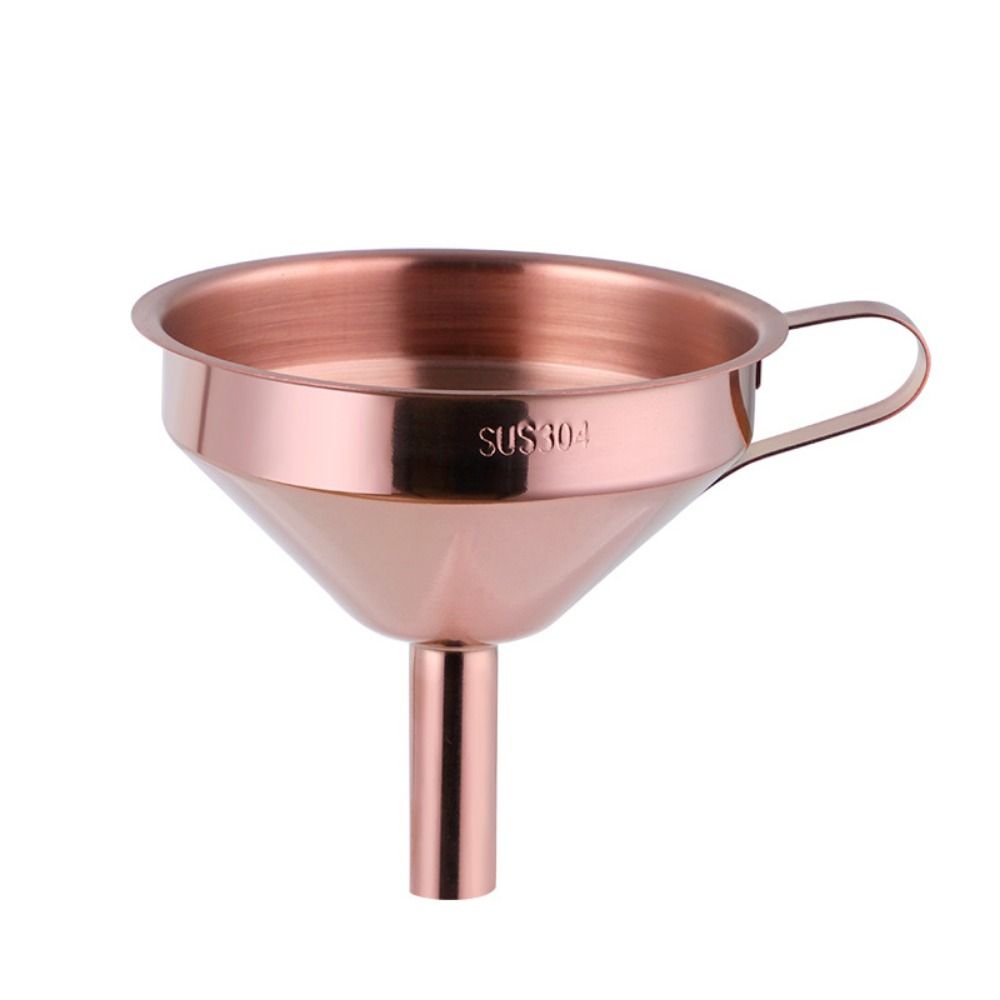 Anti-slip Handle Stainless Steel Funnels Funnel for Filling Small Bottles  Kitchen Gadgets