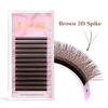 AGUUD 5D W Clover Lash Extension Premade Fans 5D Shape Blooming Lashes Brown 4DW Eyelash Extension Lightweight 2D-V Shaped Lash