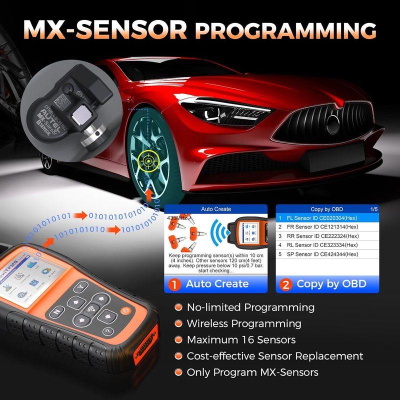 

OTOFIX Tirego 808 TPMS Programming Tool WiFi Ver. of TS508 TPMS Relearn Tool Activate/Relearn All Sensors Program MX-Sensors TPMS TOOL