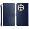 For OnePlus 13R 5G Case with Wrist Strap Y Shaped Lines Imprint Leather Phone Cover