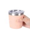 Insulated Thermos Cups, Coffee Milk Mugs, Tumbler Stainless Steel Beer Mug Double Wall, 8oz/240ml, with Lid