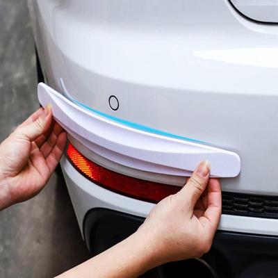 New 2pcs Car Bumper Protector Strip Guard Corner Protection Strips Scratch Protector Crash Blade Anti-Collision Auto