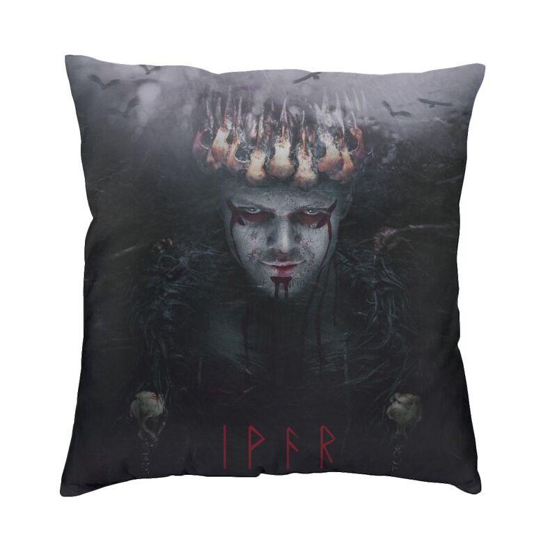 Vikings Lagertha Ragnar Lothbrok Sofa Cushion Cover Velvet Norse Valhalla Warrior Pillow Case Living Room Decoration Pillowcase