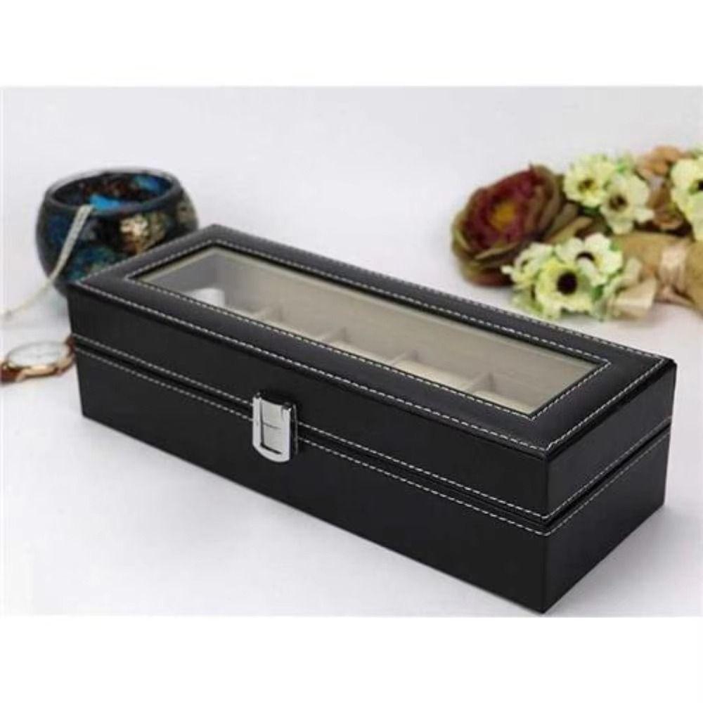 Lockable Watch Storage Box 2/3/6/10/12 Grids Watch Organizer Multipurpose Watch Display Box  Women