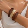 2025  Jewelry Vintage Acrylic Big Geometric Irregular Bangles For Women Trendy Resin Wide Cuff Bangles Bracelets