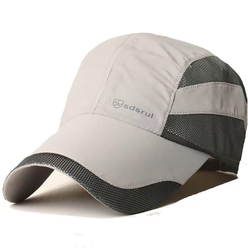 Men's hat spring and summer thin mesh breathable cap cool hat men's casual baseball cap sunscreen visor