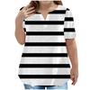 Children's Plus-size T-shirt Casual Fashion V-neck Short-sleeved Pocket Top