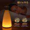 Kenbi Seikatsu Table Lamp [Protect Your Sleep and Life] Motion Sensor, Eye-Friendly, Candle-Color Flickering, USB Rechargeable, Automatically Turns