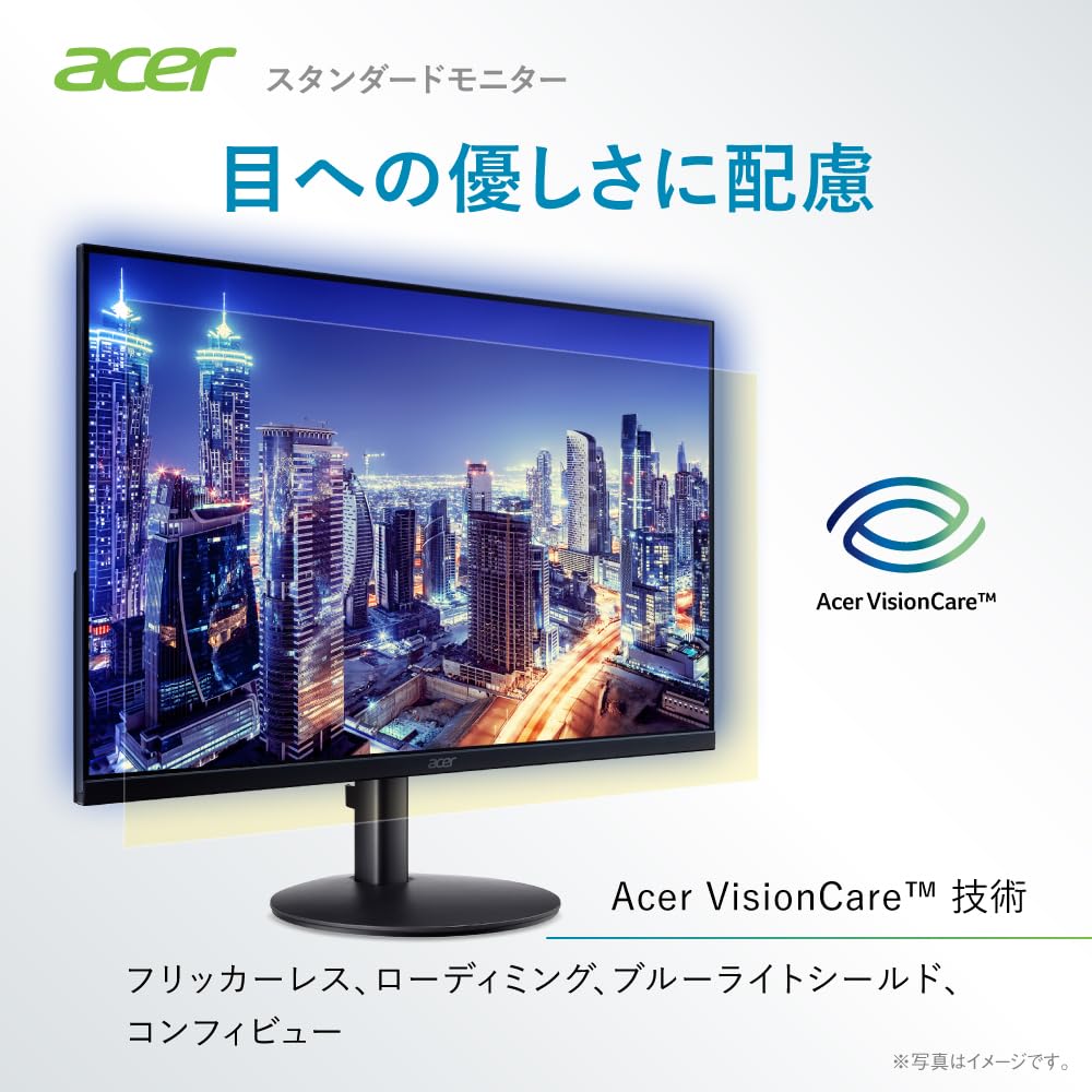 Acer SA243YG0bi Full HD IPS sRGB 1ms 120Hz Zero Frame HDMI Mini Blue Light Acer Display Color VESA Mount Compatible 23.8-inch Anti-Glare 99% (VRB)