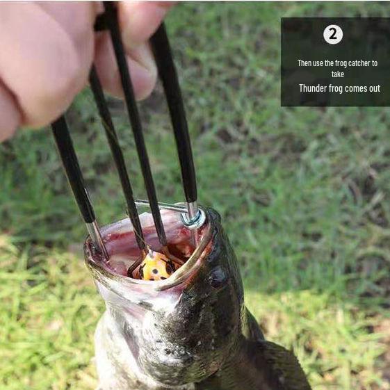 Stainless Steel Fish Hook Remover & Frog Lure Detacher for Outdoor Fishing