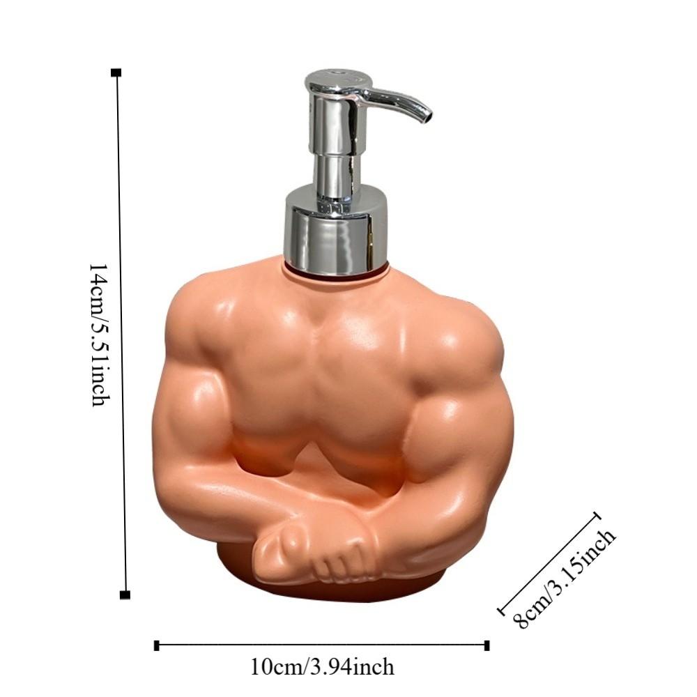 Press Type Muscle Liquid Soap Dispenser Leak-Proof Hand Soap Bottle Shower