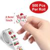 500Pcs Merry Christmas Gift Stickers Irregular Seal Labels Sticker For Gift Baking Package Envelope Stationery Decor