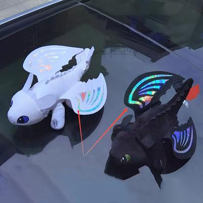 Cartoon Plüsch Dekoration Auto Innenraum Zubehör Motorradhelm Zubehör Schwarz Fliegender Drache Autodach Spielzeug Puppe Ornamente