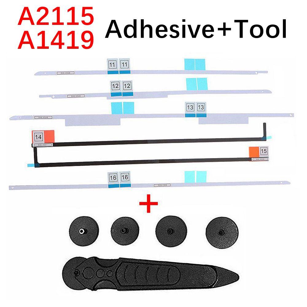 LCD Display Screen Adhesive Strip Sticker Tape + Opening Tool Kit for Apple iMac 21.5" A1418 A2116 27" A1419 A2115