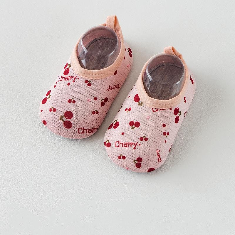 

Обувь для маленьких девочек и мальчиков, Нескользящая обувь для новорожденных для девочек и мальчиков, летняя детская обувь с мягким принтом S красный