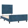 VidaXL Bed Frames with Headboard, Upholstered Bed, Double Bed, Adult Bedroom Interior Bed, Modern, Blue 3270588