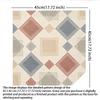 Self-Adhesive Waterproof Cross Diamond Geometric PVC Wallpaper for Kitchen Renovation and Wall Cover-Up