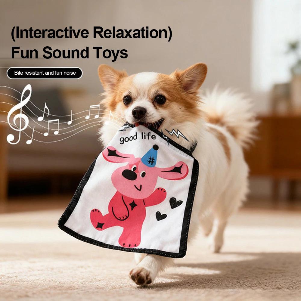 Pet Dog Chew Toys Crinkle Paper Squeaky Boredom Buster for Small Medium Breeds Like Teddy Corgi Fun Voice Toys Dog Entertainment