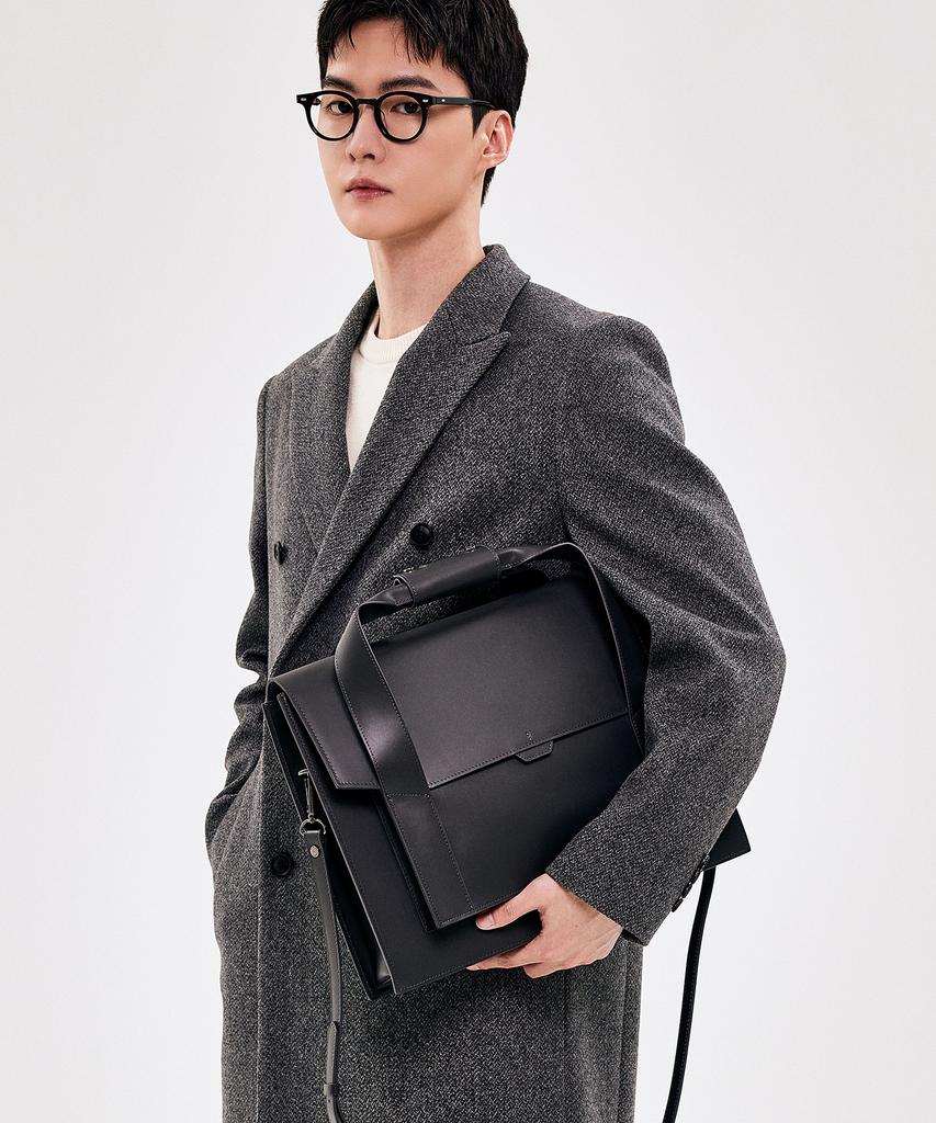 Bedford11Th Polygon Satchel Ceo Bag Black