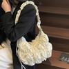 Fashion Personality Design Sense Folded Tote Bag Women's Leisure Lazy Wind Commuter Large Capacity Messenger Bag