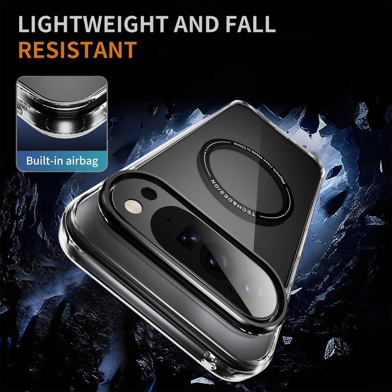 HD-Transparent Magnetic Phone Case For Google Pixel 10 9 8 Pro XL 10PROXL 9ProXL 9A 8A Shockproof For Magsafe Crystal Hard Cover