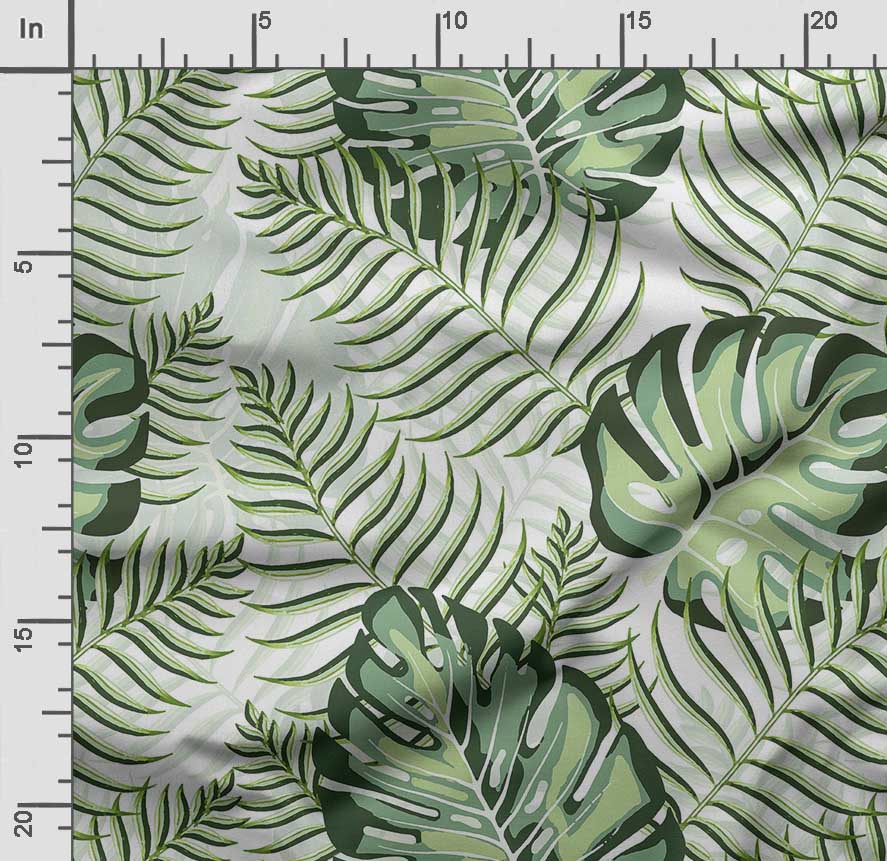 Soimoi Imprimare cu frunze, bumbac Cambric, țesătură de matlasare vândută pe oarde 42 inch lățime, țesătură de bumbac de greutate medie,