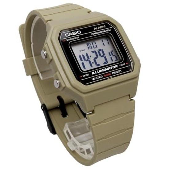 CASIO Standard Digital Mens Watch W-217H-5AV Khaki Overseas Model