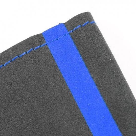 Suede Blue-Line Steering Wheel Leather Cover For Vauxhall Corsa (D) Opel Corsa