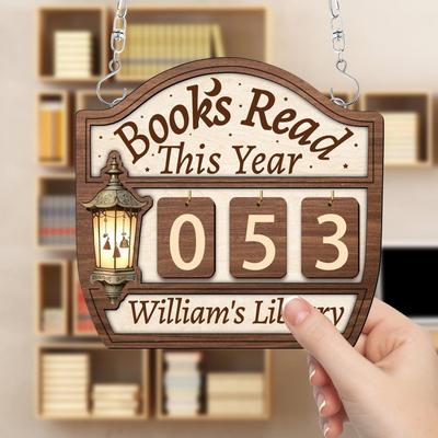 Vintage Wooden Books Read This Year Counter Up To 999 Books Reading Counter Bookshelf Ornament Home Decoration New Years Gifts