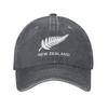 New Zealand All Blacks Unisex Baseball Cap Rugby Worldcup Sports Distressed Denim Washed Hats Cap Fashion Workouts Sun Cap