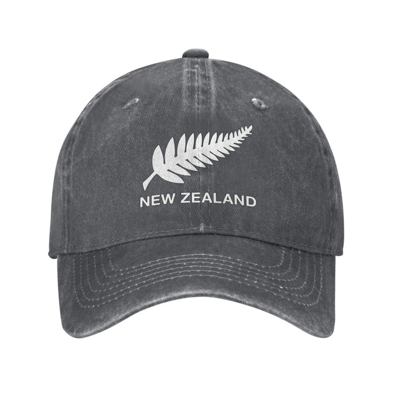 New Zealand All Blacks Unisex Baseball Cap Rugby Worldcup Sports Distressed Denim Washed Hats Cap Fashion Workouts Sun Cap