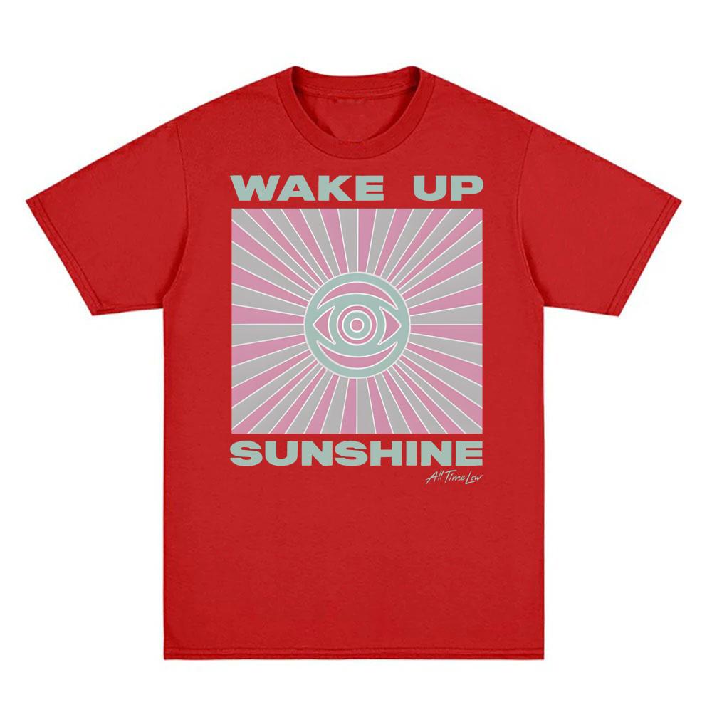 WAKE UP SUNSHINE RAYS T-SHIRT All Time Low 100%Cotton Tee-shirt Same as official website Graphic Printing High Quality Tshirt S