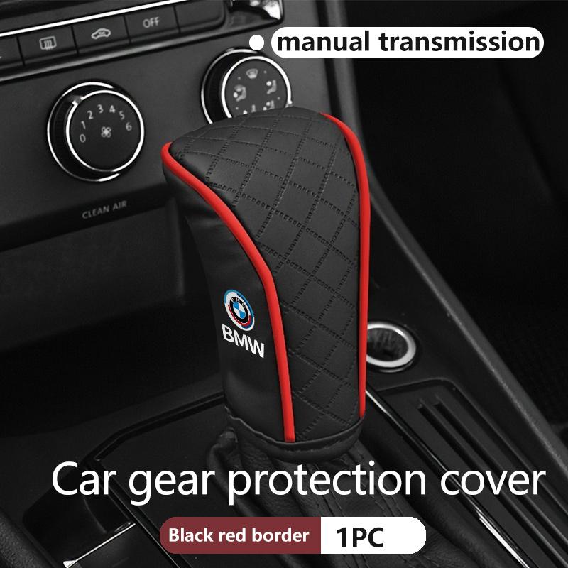 Leather Car Gear Shift Sleeve Knob Protective Cover For BMW M M2 M3 M4 M5 M6 E46 E90 E60 F30 E39 X1 X3 X4 X5 XR1