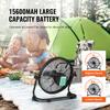 SucceBuy Cordless Fan Portable Degree Manual Pivoting Regulation HighVelocity Cordless Fan Heavy Duty Metal Industrial Floor Fan