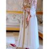 Rochie de damă de primăvară și vară temperament rochii elegante și sexy din șifon brodate